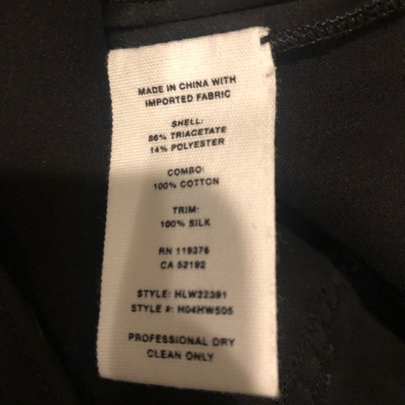 HELMUT LANG silk and denim peplum top - Picture 5 of 6